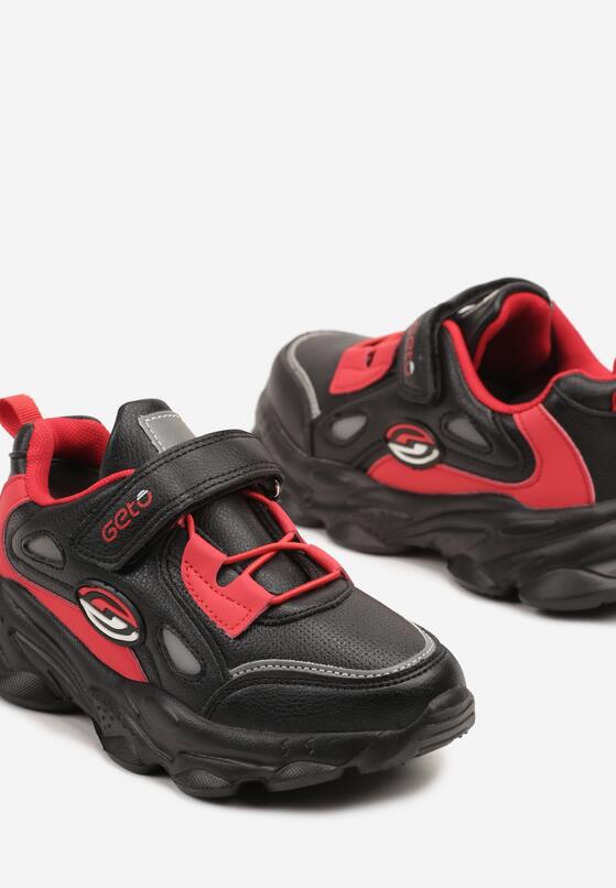 Pantofi sport Negru cu roșu 3