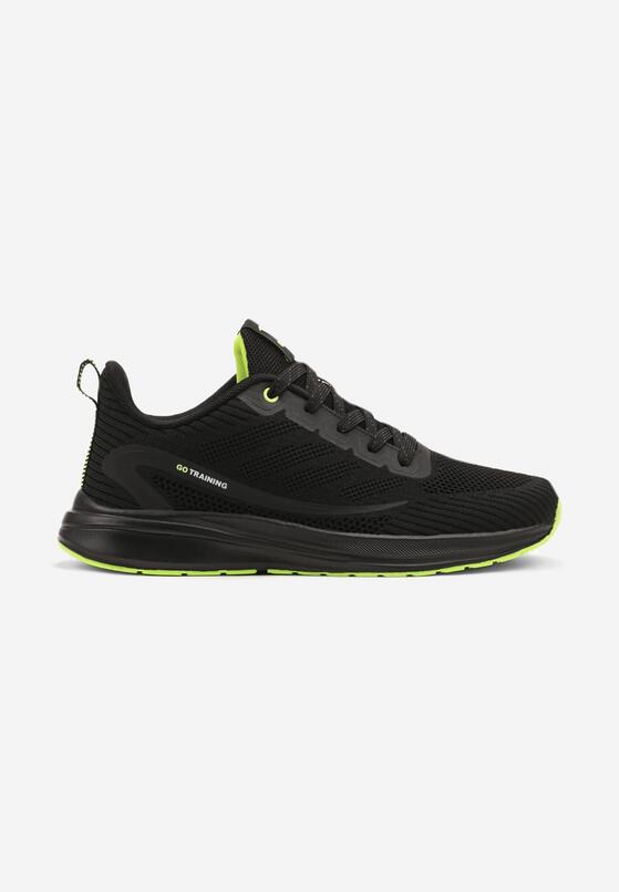Pantofi sport Negru cu verde 1