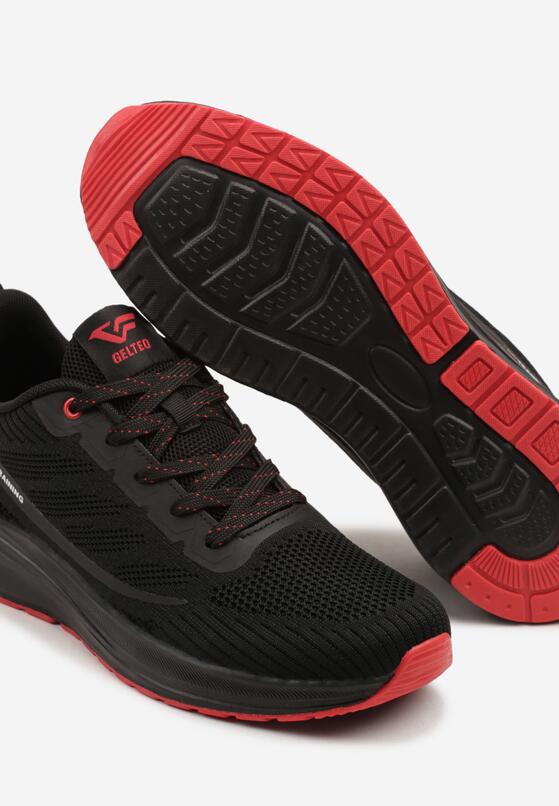 Pantofi sport Negru cu roșu 3