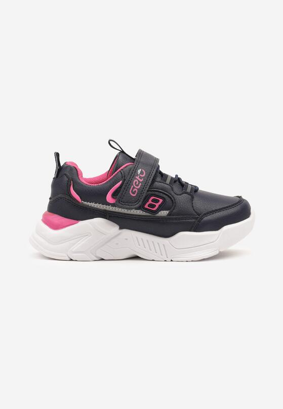 Niebiesko-Różowe Buty Sportowe Sneakersy na Piankowej Podeszwie z Zapięciem na Rzep Morloti 1