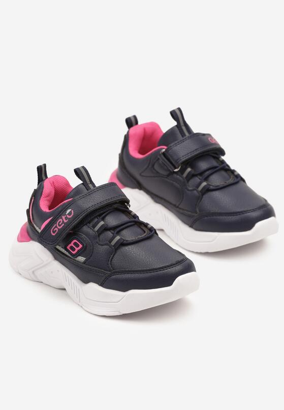 Niebiesko-Różowe Buty Sportowe Sneakersy na Piankowej Podeszwie z Zapięciem na Rzep Morloti 2