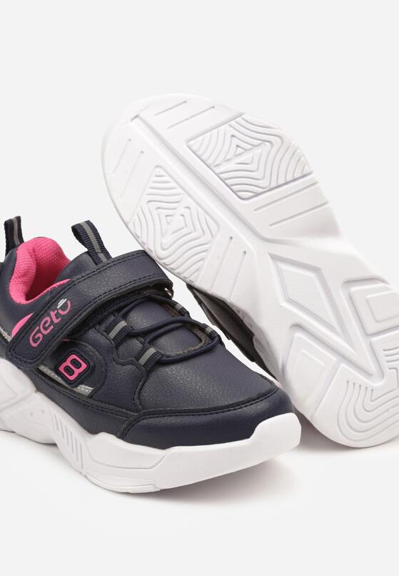 Niebiesko-Różowe Buty Sportowe Sneakersy na Piankowej Podeszwie z Zapięciem na Rzep Morloti 3