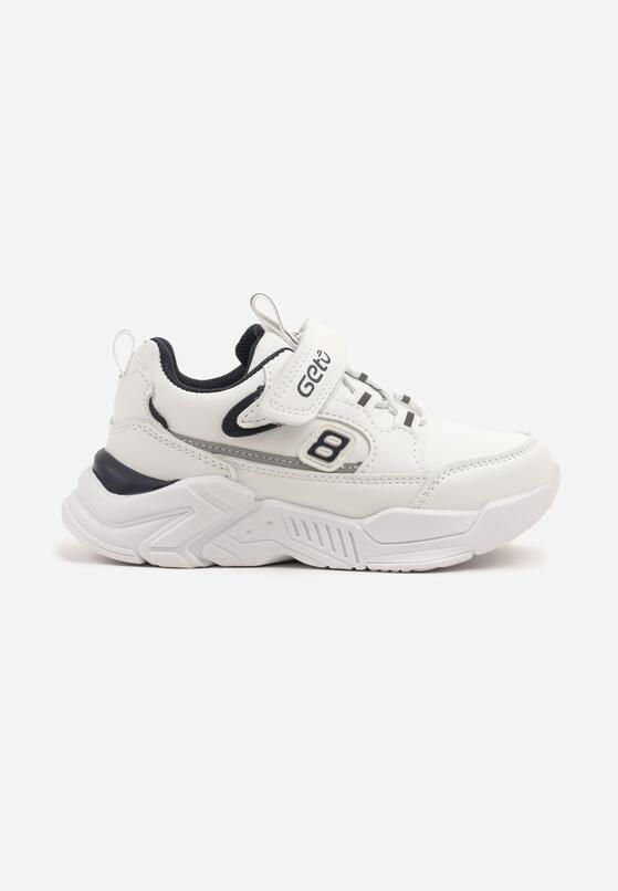 Białe Buty Sportowe Sneakersy na Piankowej Podeszwie z Zapięciem na Rzep Morloti 1