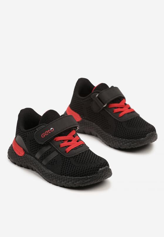 Pantofi sport Negru cu roșu 2