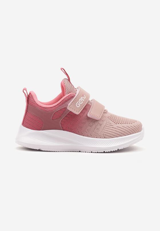 Bordowe Buty Sportowe Sneakersy Geto Ozdobione Cieniowaniem Desamiela 1