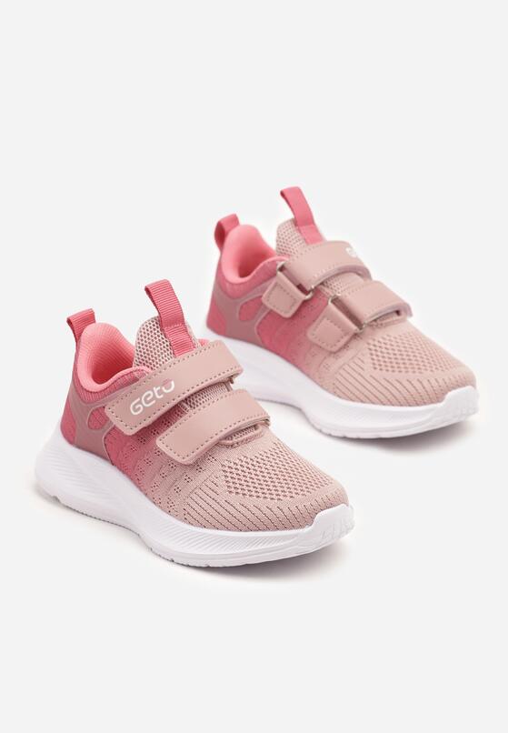 Bordowe Buty Sportowe Sneakersy Geto Ozdobione Cieniowaniem Desamiela 2