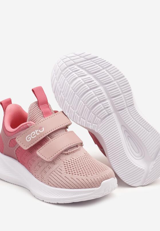 Bordowe Buty Sportowe Sneakersy Geto Ozdobione Cieniowaniem Desamiela 3