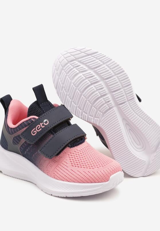 Niebiesko-Różowe Buty Sportowe Sneakersy Geto Ozdobione Cieniowaniem Desamiela 3