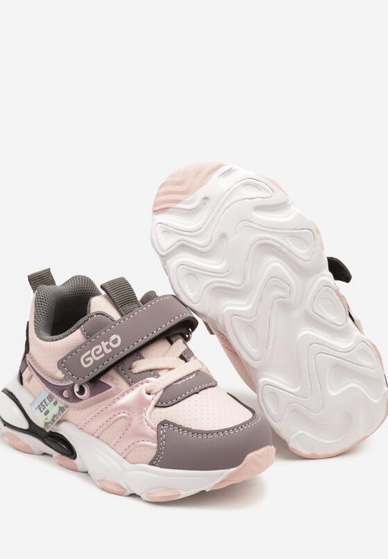 Pantofi sport Roz cu gri 3