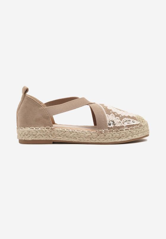 Sötét bézs Espadrilles 4