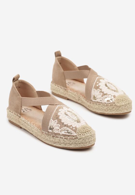 Sötét bézs Espadrilles 5