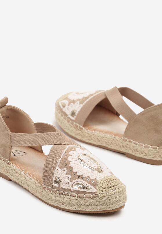 Sötét bézs Espadrilles 6