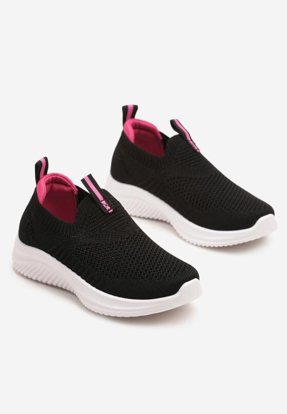 Pantofi sport Negru cu fucsia 2