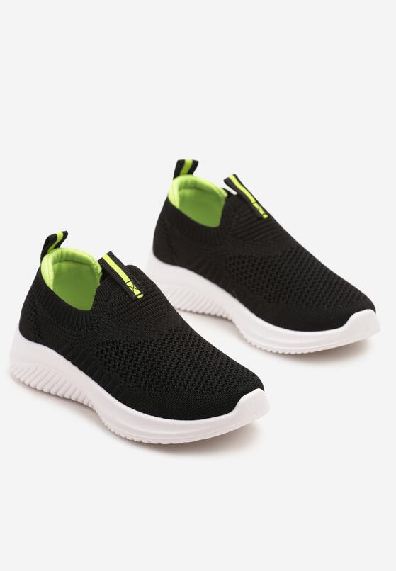 Pantofi sport Negru cu verde 2