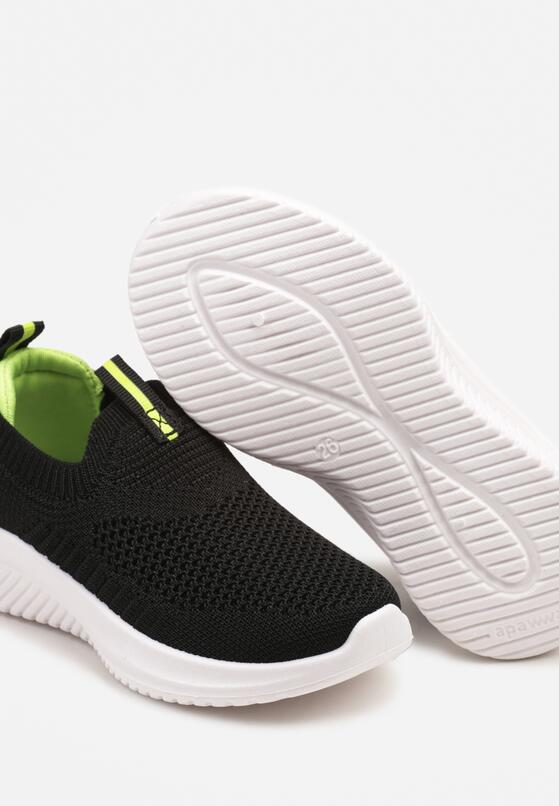 Pantofi sport Negru cu verde 3