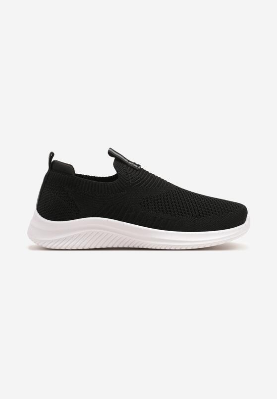 Czarne Wsuwane Buty Sportowe Sneakersy z Siateczki na Piankowej Podeszwie Eldriva 1