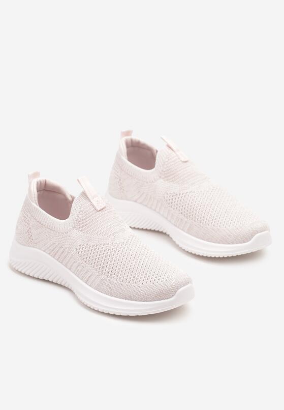 Różowe Wsuwane Buty Sportowe Sneakersy z Siateczki na Piankowej Podeszwie Eldriva 2
