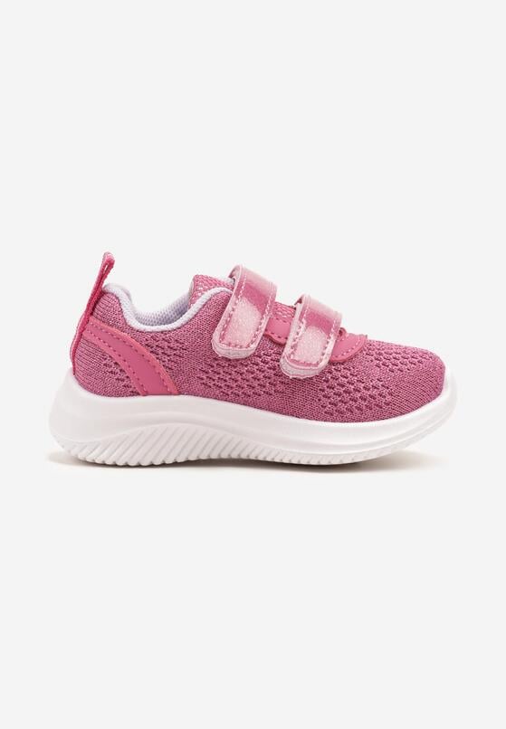 Fuksjowe Buty Sportowe Sneakersy z Siateczki Zapinane na Rzepy Karival 1