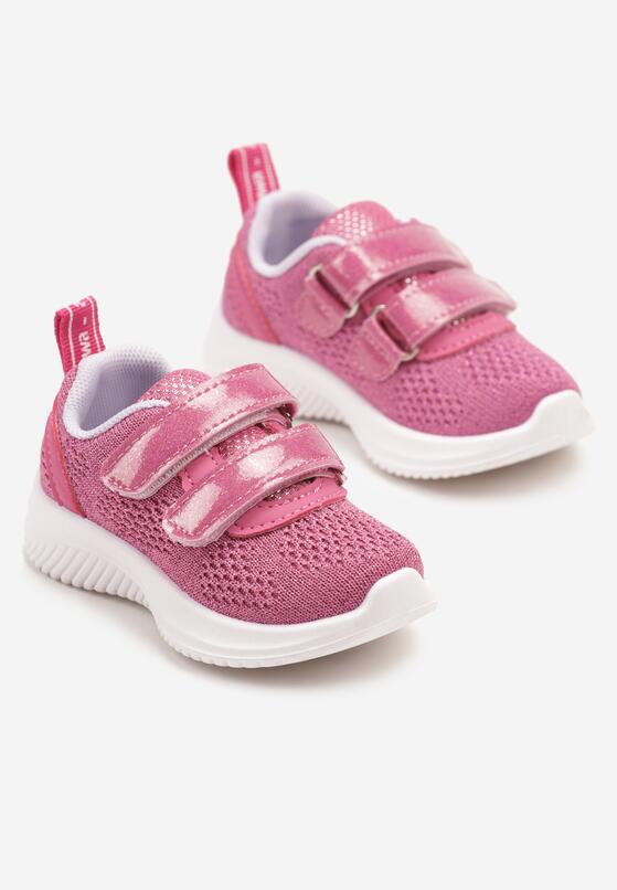 Fuksjowe Buty Sportowe Sneakersy z Siateczki Zapinane na Rzepy Karival 2