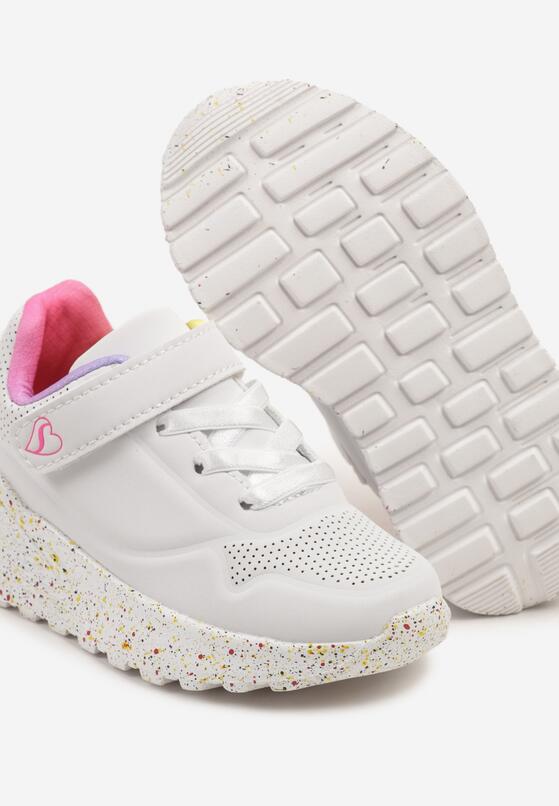 Biało-Czerwone Buty Sportowe Sneakersy na Piankowej Podeszwie Zapinane na Rzep Desolissa 3