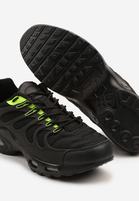 Pantofi sport Negru cu verde 3