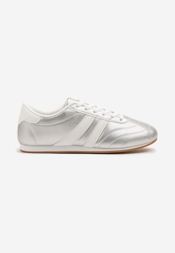 Sneakers Argintiu cu alb 4