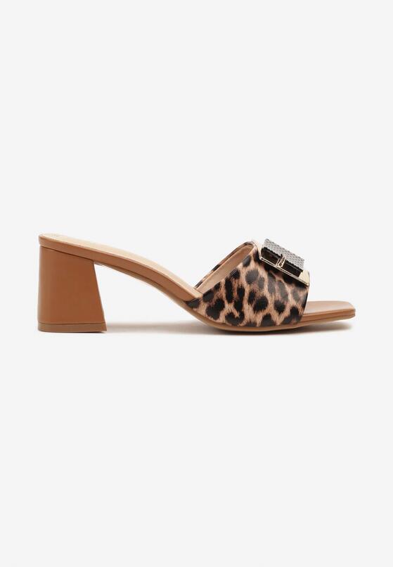 Papuci Imprimeu leopard 4
