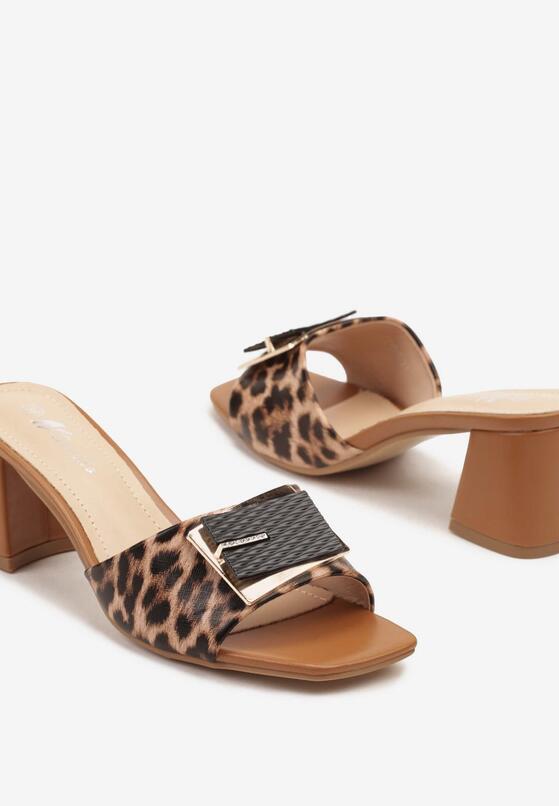 Papuci Imprimeu leopard 6
