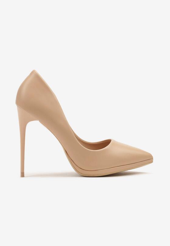 Pantofi stiletto Bej 4