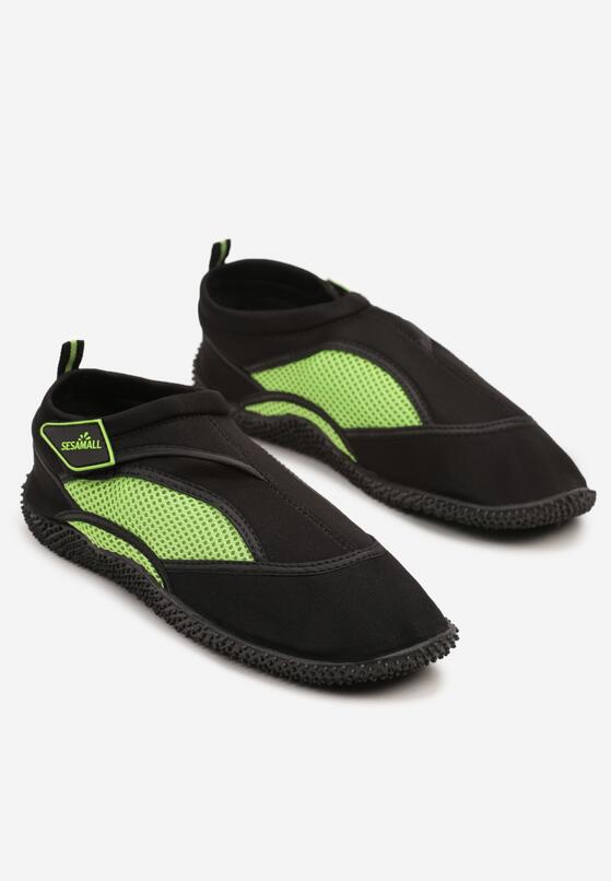 Pantofi sport Negru cu verde 2