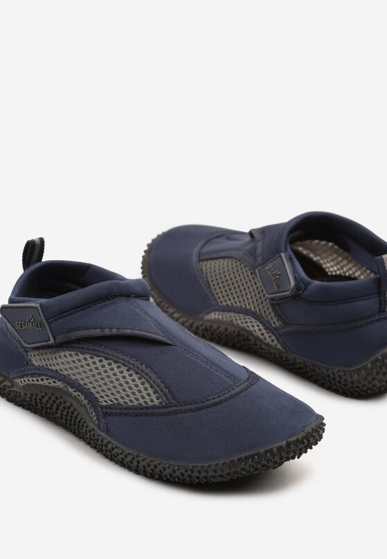 Granatowe Buty Sportowe do Wody z Zapięciem na Rzep  Ellienna 6