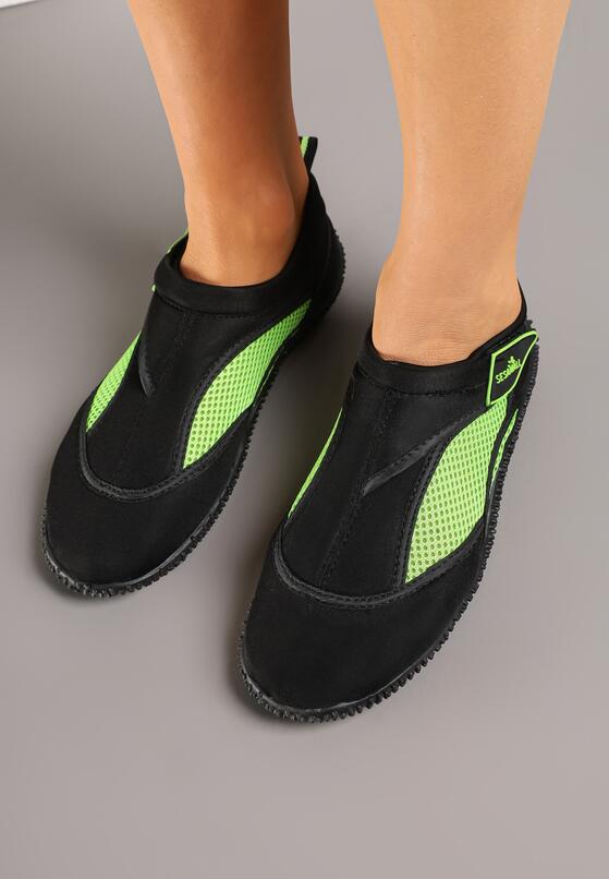 Pantofi sport Negru cu verde 3