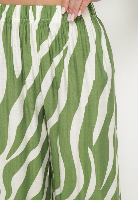 Pantaloni Verde cu alb 5