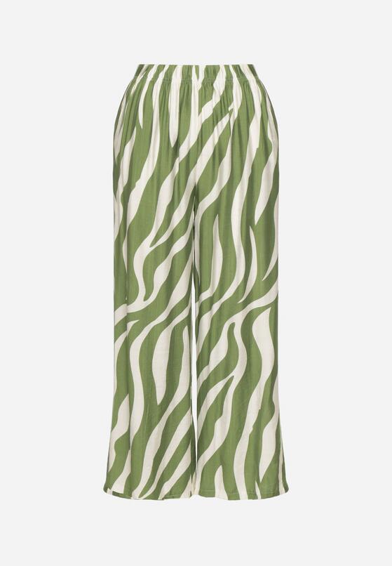 Pantaloni Verde cu alb 6