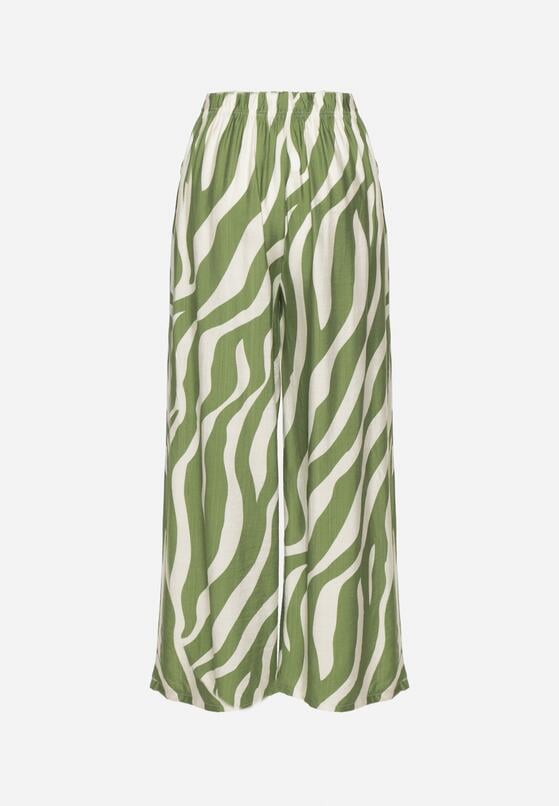 Pantaloni Verde cu alb 7