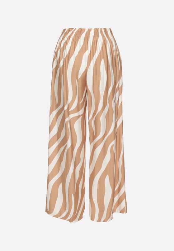Pantaloni Bej cu alb 7