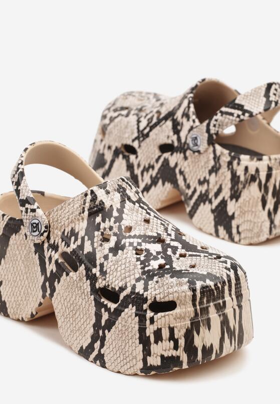 Papuci Print piele de șarpe 6