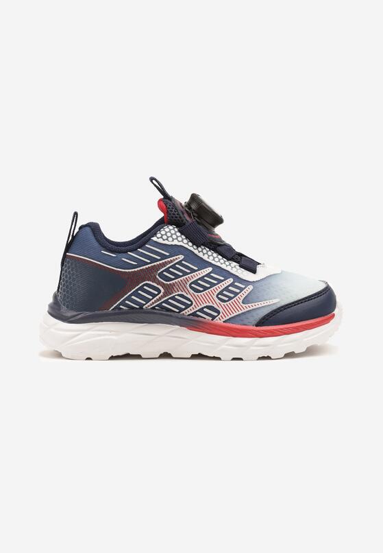 Niebiesko-Czerwone Buty Sportowe Sneakersy Ozdobione Geometrycznym Wzorem Ulandiela 1