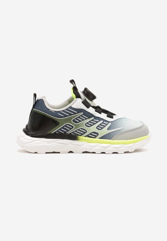 Szare Buty Sportowe Sneakersy z Geometrycznym Wzorem Ulielis 1
