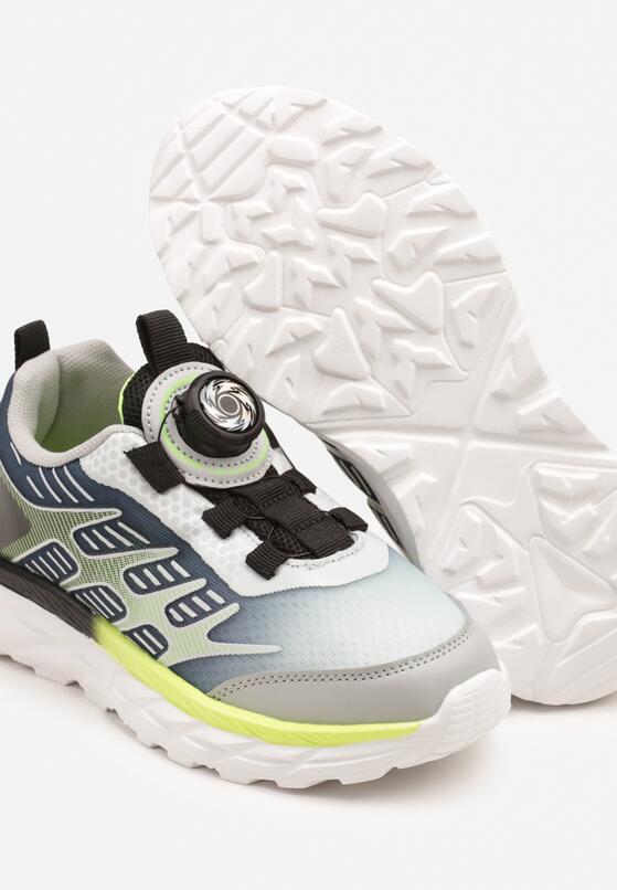 Szare Buty Sportowe Sneakersy z Geometrycznym Wzorem Ulielis 3