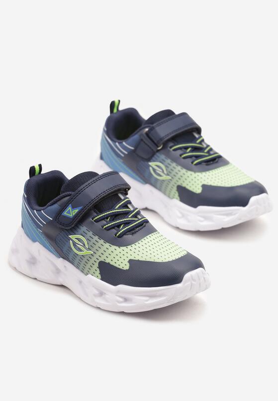 Niebieskie Buty Sportowe Sneakersy Ozdobione Ledami Ulanila 2