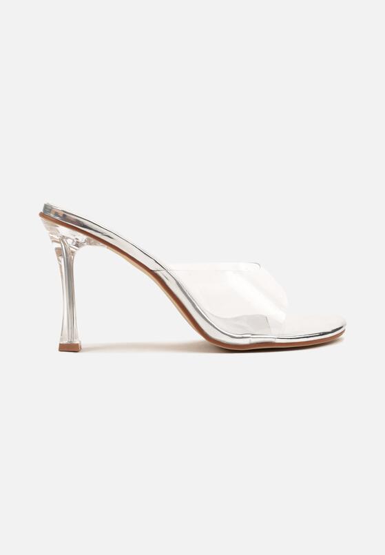 Pantofi stiletto Argintii 4
