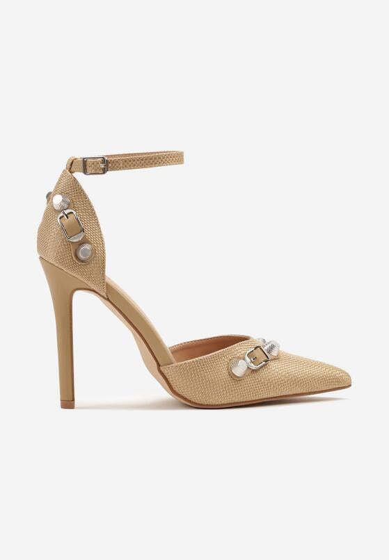 Pantofi stiletto Bej 4