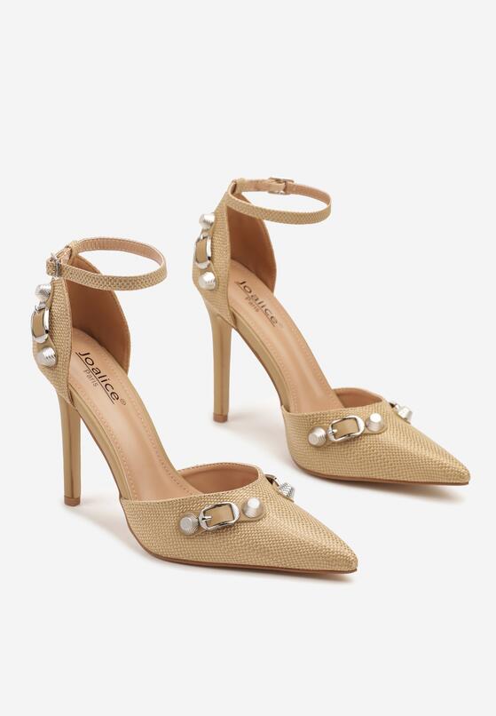 Pantofi stiletto Bej 5