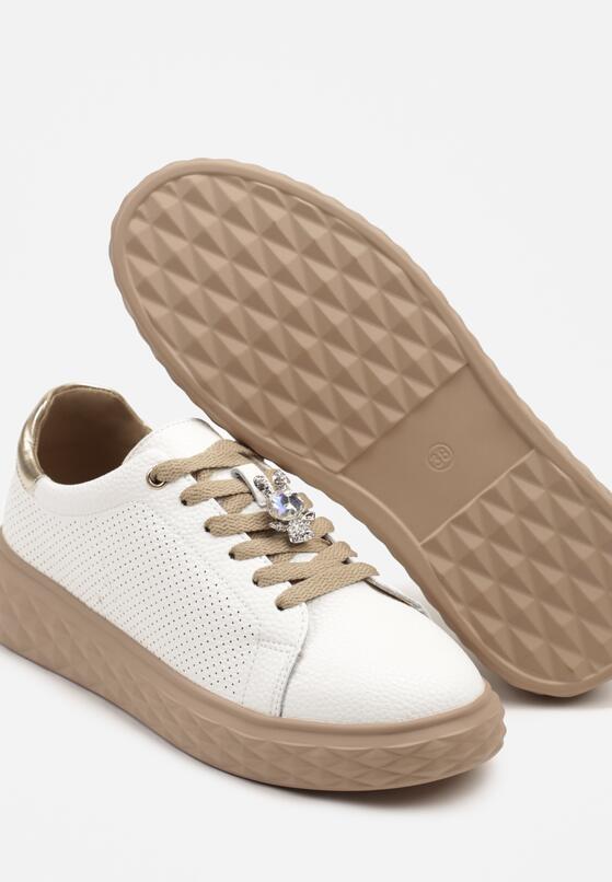 Sneakers Alb cu auriu 6