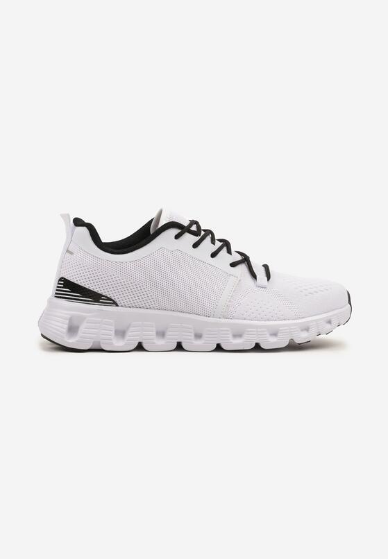 Białe Buty Sportowe Sneakersy na Płaskiej Podeszwie ze Sznurowaniami Christama 1