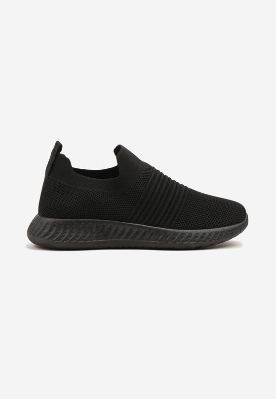 Czarne Buty Sportowe Sneakersy z Elastyczną Cholewką Vivielle 1