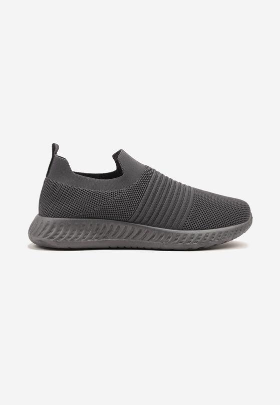 Szare Buty Sportowe Sneakersy z Elastyczną Cholewką Vivielle 1