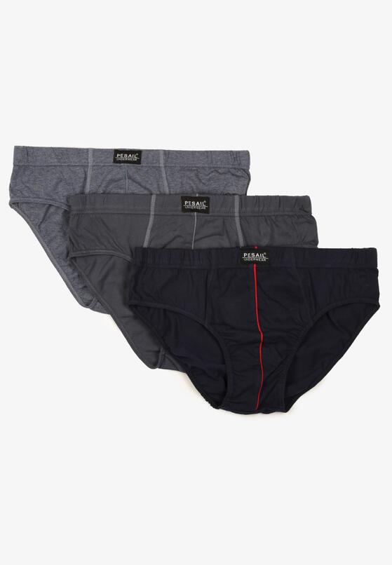 Wielokolorowe Bawełniane Majtki Typu Slipy 3-pack Sonella 1