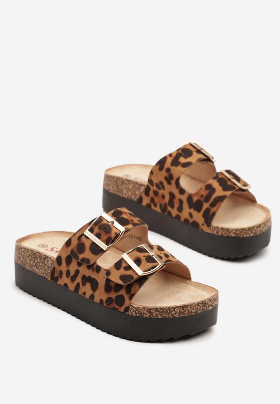 Papuci Imprimeu leopard 5